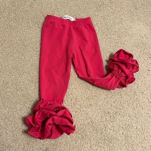 Marie Nicole Ruffle Pants Hot Pink size 2T